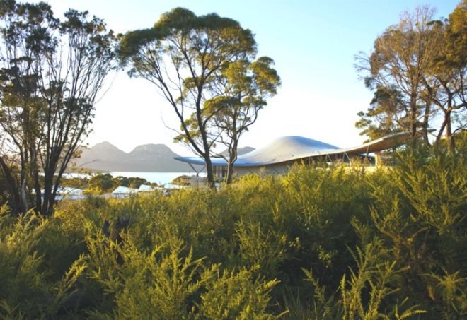 Saffire Resort, circa architecture, eco resort, luxury resort, tasmania, rainwater collection, landscape restoration