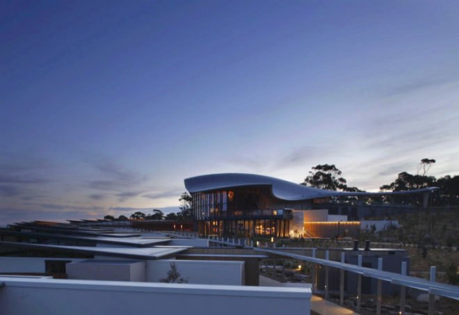 Saffire Resort, circa architecture, eco resort, luxury resort, tasmania, rainwater collection, landscape restoration