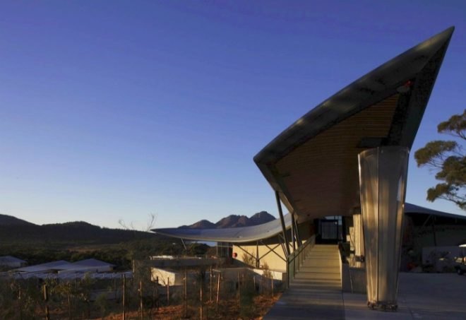 Saffire Resort, circa architecture, eco resort, luxury resort, tasmania, rainwater collection, landscape restoration