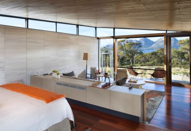 Saffire Resort, circa architecture, eco resort, luxury resort, tasmania, rainwater collection, landscape restoration