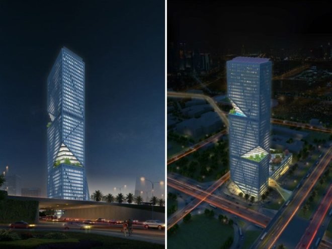 Shenzen Interchange, mixed-use development, WORKac, shenzen, china, solar energy, green roof, rainwater