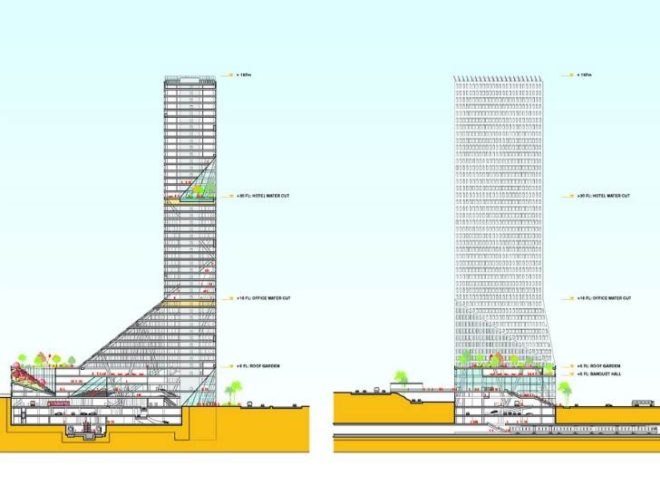 Shenzen Interchange, mixed-use development, WORKac, shenzen, china, solar energy, green roof, rainwater