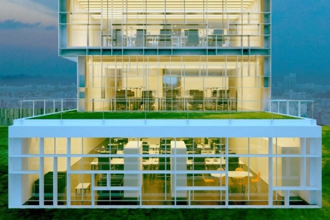 Stelmat Headquarters, ABOUT:BLANK, brazil, green roof, living wall, green building, sustainable architecture