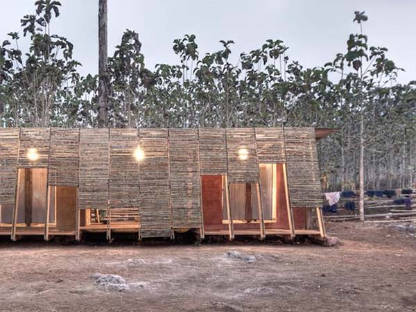 bamboo architecture, tyin tegnestue, Norwegian University of Science and Technology, Safe Haven Orphanage, eco library, bath house, thai orphanage, thai architecture, locally sourced materials, outdoor toilet, teak wood