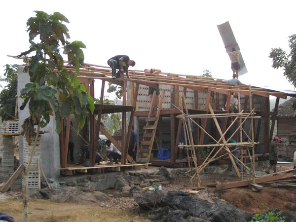 bamboo architecture, tyin tegnestue, Norwegian University of Science and Technology, Safe Haven Orphanage, eco library, bath house, thai orphanage, thai architecture, locally sourced materials, outdoor toilet, teak wood