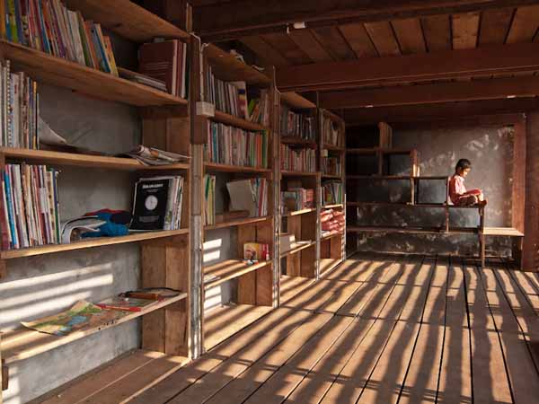 bamboo architecture, tyin tegnestue, Norwegian University of Science and Technology, Safe Haven Orphanage, eco library, bath house, thai orphanage, thai architecture, locally sourced materials, outdoor toilet, teak wood