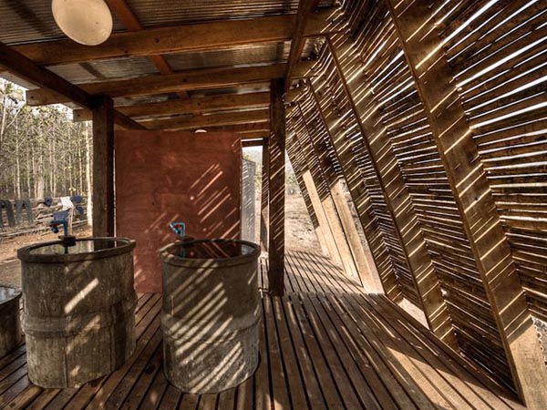 bamboo architecture, tyin tegnestue, Norwegian University of Science and Technology, Safe Haven Orphanage, eco library, bath house, thai orphanage, thai architecture, locally sourced materials, outdoor toilet, teak wood