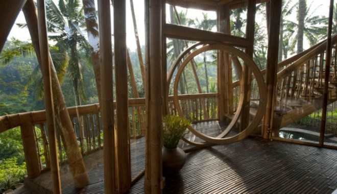 green village, ibuku, bamboo home, bali, green school, bamboo construction