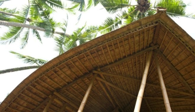 green village, ibuku, bamboo home, bali, green school, bamboo construction