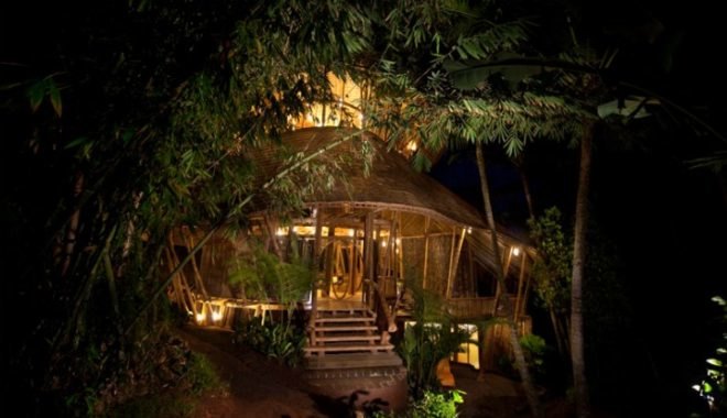 green village, ibuku, bamboo home, bali, green school, bamboo construction