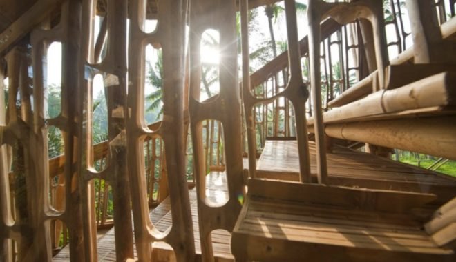green village, ibuku, bamboo home, bali, green school, bamboo construction