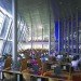 Mecanoo Architecten, green library, green roof, green building Netherlands, dutch green building, green campus, library daylighting, sled roof, ski roof, 1990s green architecture, eco library,