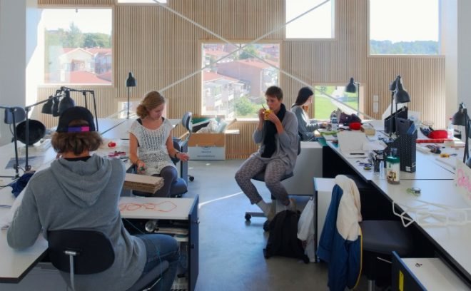 Umeå University, architecture academy, henning larsen architects, daylighting, wooden facade, sweden