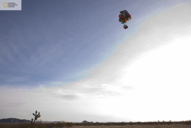 airborne house, balloon home, Balloon Transportation, floating house, How Hard Can It Be?, National Geographic Channel, NGC, Pixar UP House, Real UP house