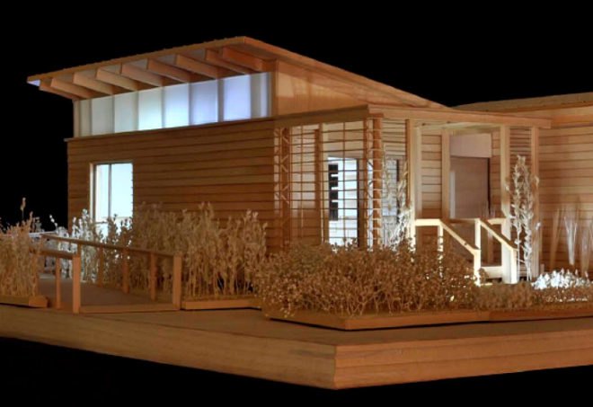 watershed, university of maryland, 2011 solar decathlon, solar power, green roof, butterfly roof