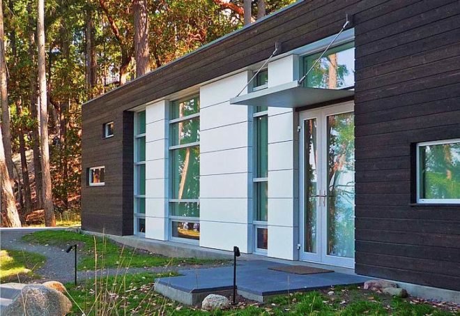 Weaving Studio, prentiss architects, san juan islands, art studio, green roof, daylighting