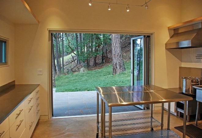 Weaving Studio, prentiss architects, san juan islands, art studio, green roof, daylighting