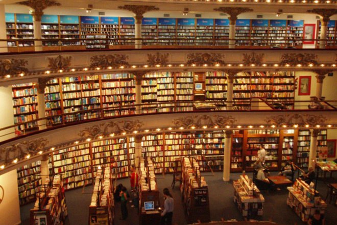 ateneo bookstore, el ateneo, ateneo, renovated theater, renovated theater bookstore, bookstore in theater, green design, renovation, refurbishment, eco design, sustainable design, green architecture, adaptive reuse, fernando manzone