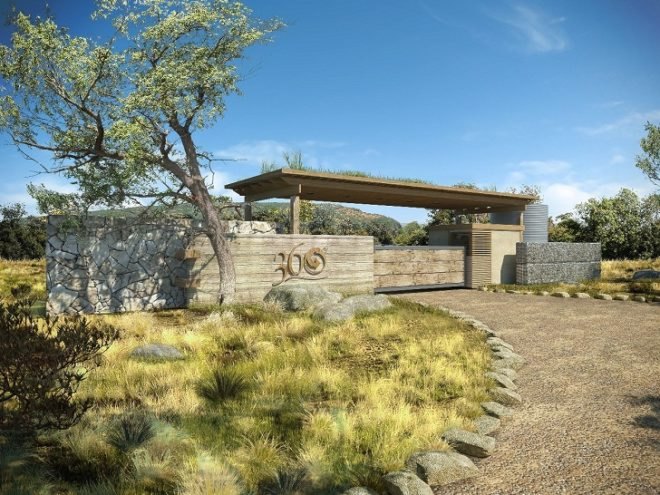 recycling, constructed wetland, passive design, rammed earth, carbon neutral, solar energy, building integrated photovoltaic, LED lights, South Africa, Biosphere, Conservation, North Facing Windows