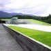 green design, green production facility, Japan green roof, torri gate, Zen modern design, sustainable design, green architecture