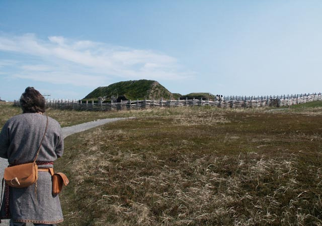 l'anse aux meadows, sod house, sod topped house, viking house, green roof, eco architecture green architecture, viking colony, living roof
