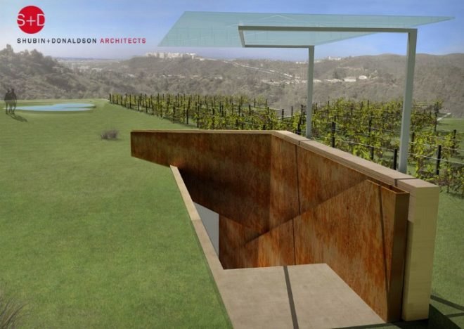 shubin + donaldson architects, underground home, green roof, green architecture, LA, green home