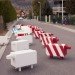 traffic sheep, Christophe Machet, multifunctional benches, sheep benches, street barricades, sheep barricades