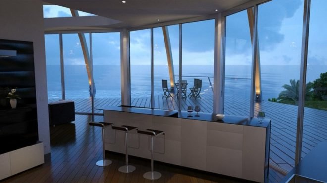 Solaleya Shell-Shaped Pearl Passive Solar House, passive solar design, solar energy, integrated solar panels, david fanchon, rainwater storage system, geothermal, the pearl dome, solar technology, sustainable energy solutions
