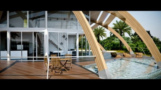 passive solar design, solar energy, integrated solar panels, david fanchon, rainwater storage system, geothermal, the pearl dome, solar technology, sustainable energy solutions