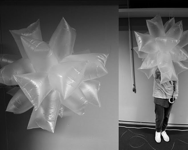 Robert Janson, art, recycle art, recycled materials, plastic bags, Andy warhol, Mylar, sculpture