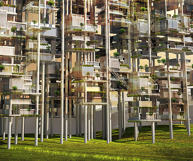 cairo, garbage city, zabbaleen, evolo Skyscraper Competition, mekano, seeds of life, seeds of life skyscraper, cairo garbage city, prefab home, green design, eco design, green building, modular home, green architecture, eco architecture, wind energy, wind power, Osama Mohamed Elghannam, Karim Mohamed Elnabawy, Mohamed Ahmed Khamis, Nesma Mohamed Abobakr