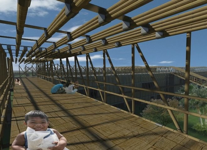 wastewater treatment, Triple O, India, Chennai, community, social context, bamboo, locally-sourced materials, traditional building, cultural-sensitive, Design against the elements