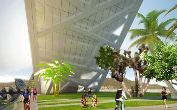 Acapulco Bay Bridge, habitable bridge, bnkr arquitectura, acapulco, bridge