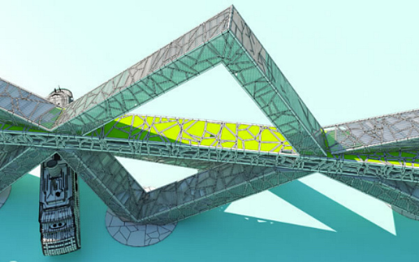Acapulco Bay Bridge, habitable bridge, bnkr arquitectura, acapulco, bridge