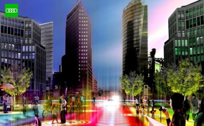 big, audi urban future initiative, green transportation, driverless car, self-controlled car, smart streets