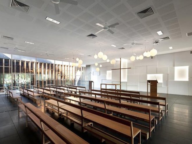 BVN Architecture, Puckapunyal Memorial Chapel, Australian Interior Design Awards, Sustainability Advancement Award, sustainable design, eco design, eco architecture, eco interiors, green design, eco chapel,