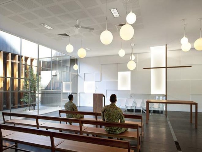 BVN Architecture, Puckapunyal Memorial Chapel, Australian Interior Design Awards, Sustainability Advancement Award, sustainable design, eco design, eco architecture, eco interiors, green design, eco chapel,