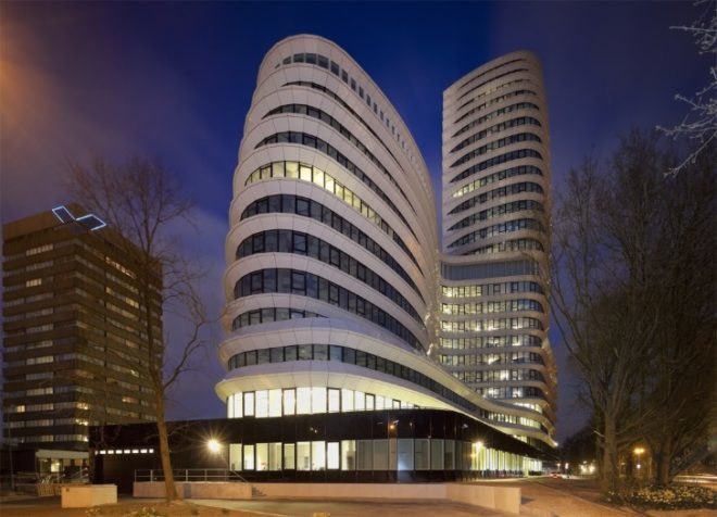 EEA and Tax Offices, UNStudio, Groningen, high performance facade, sustainable building, energy efficient design