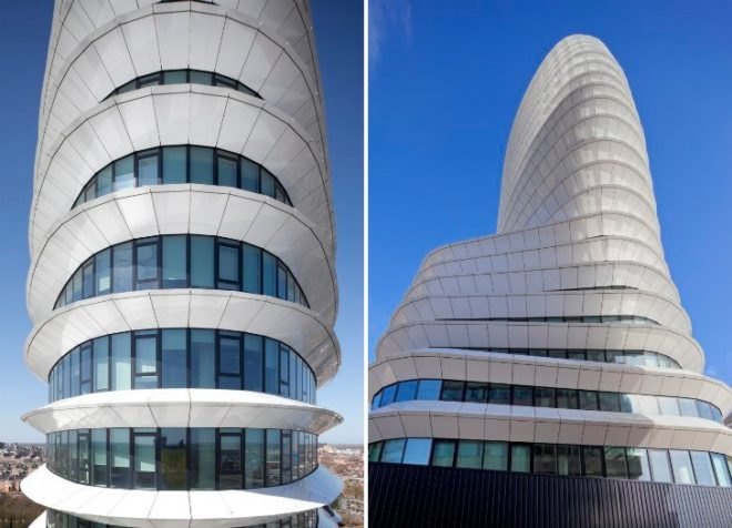 EEA and Tax Offices, UNStudio, Groningen, high performance facade, sustainable building, energy efficient design