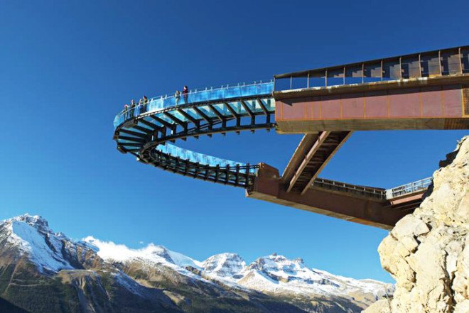 Glacier Skywalk, architecture and nature, sturgess architecture, discovery walk, discovery walk canada, tourist architecture, green design, bridges, building technology and nature, canada architecture, sunwapta valley, columbian icefields, tourism design