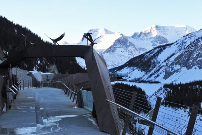 Glacier Skywalk, architecture and nature, sturgess architecture, discovery walk, discovery walk canada, tourist architecture, green design, bridges, building technology and nature, canada architecture, sunwapta valley, columbian icefields, tourism design