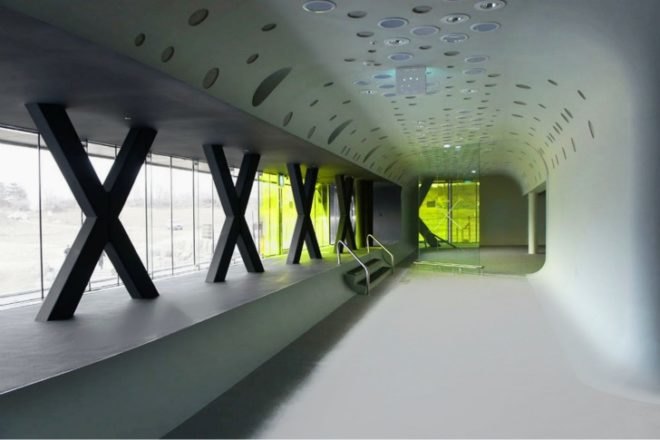 Jeongok Prehistory Museum, Korea, X-TU, museum, energy efficient design, futuristic design