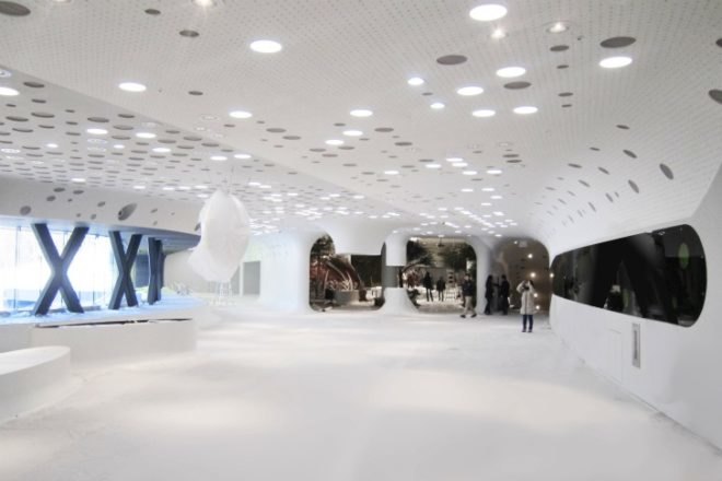 Jeongok Prehistory Museum, Korea, X-TU, museum, energy efficient design, futuristic design