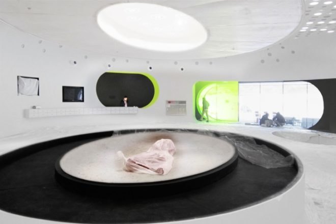 Jeongok Prehistory Museum, Korea, X-TU, museum, energy efficient design, futuristic design