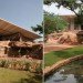 Mali green building, Africa green building, africa modern building, natural cooling, Francis Kere, Eco sports complex, green restaurant, urban green belt, local materials, building shading roof