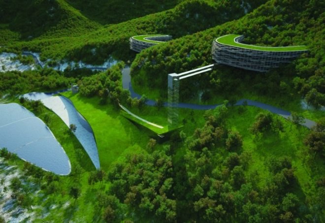 Mentougou Eco Valley, eriksson architects, china, beijing, eco city, carbon neutral city, ecological silicon valley