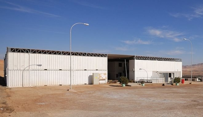AATA, eco hotel, mining hotel, passive cooling, canvas shade, desert micro climate, Atacama Desert housing, green prefab design, shipping contaner housing, Chilean Mine Housing, Chile green building, shipping container hotel, prefab hotel