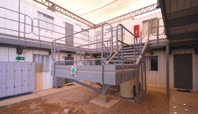 AATA, eco hotel, mining hotel, passive cooling, canvas shade, desert micro climate, Atacama Desert housing, green prefab design, shipping contaner housing, Chilean Mine Housing, Chile green building, shipping container hotel, prefab hotel