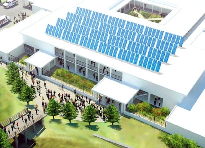Mirebalais Hospital, Partners In Health, Nicholas Clark Architects, hospital, haiti, eco hospital, solar power