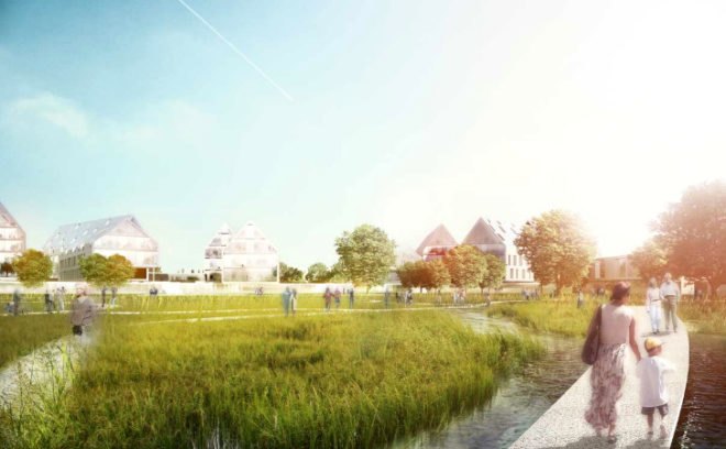 Odense University Hospital, Henning Larsen Architects, hospital, natural landscape, denmark, odense
